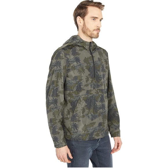 2xHP๐Leviโs Menโs Printed Popover Jacket Army Green size lg with hood - Picture 4 of 4